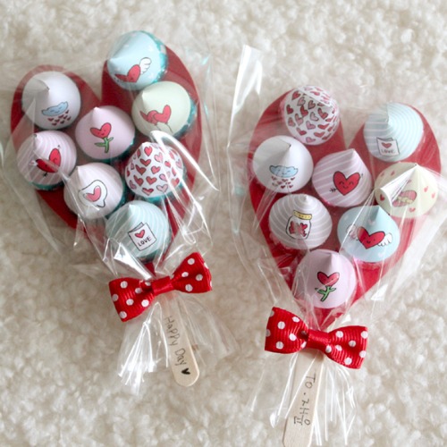 발렌타인데이 어린이집 유치원 친구 구디백 초콜렛 선물 키세스 하트 DIY재료 (5개분량)